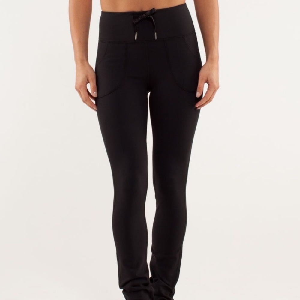 LULULEMON Skinny Will Tie Pants Leggings size 8